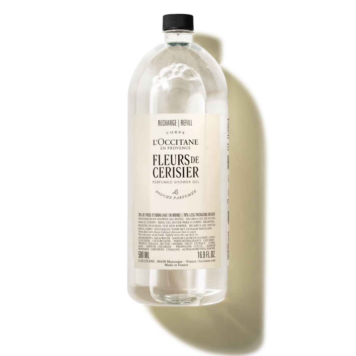 Fleurs de Cerisier perfumed shower gel áfylling