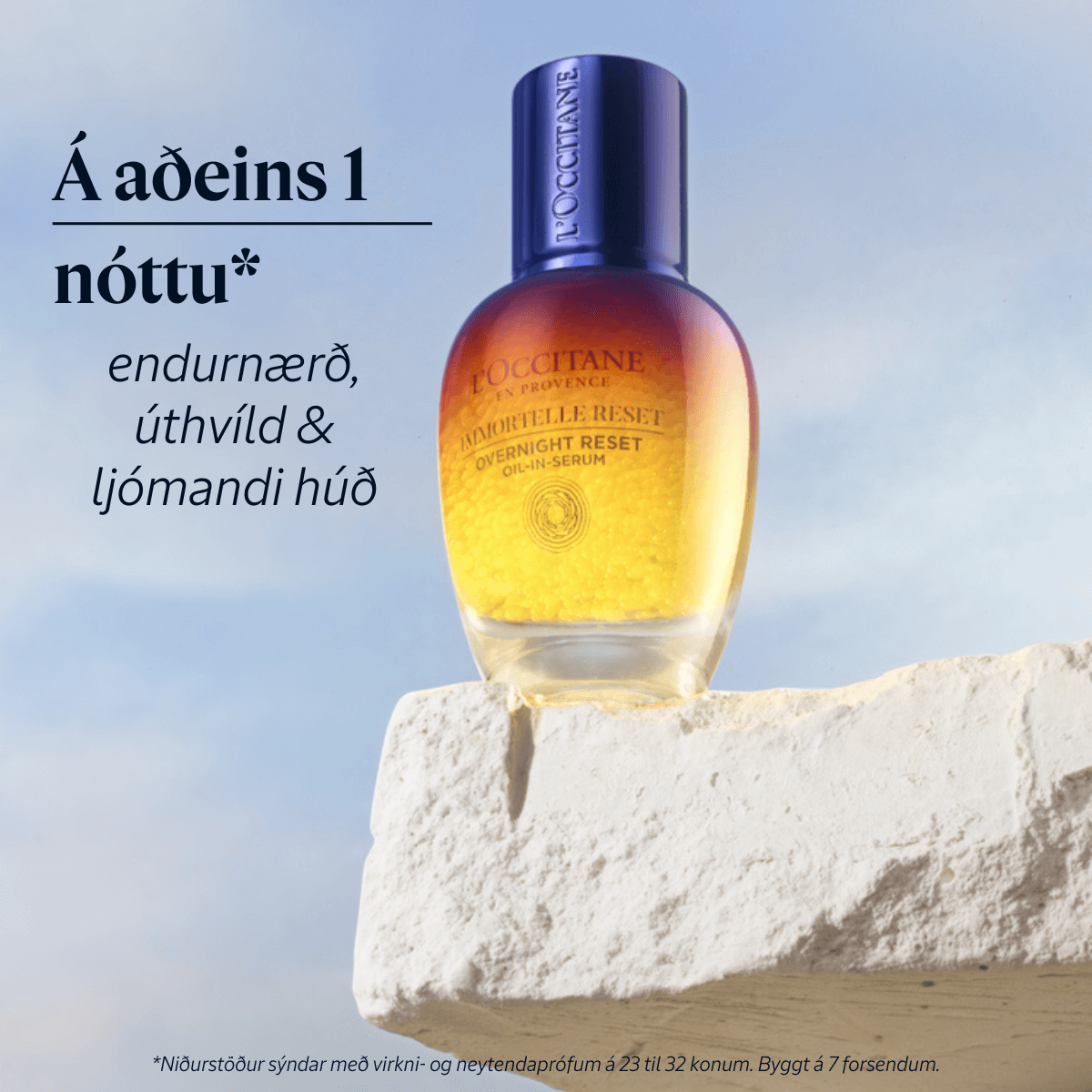 Immortelle Overnight Reset Oil-in-Serum (Lítið)