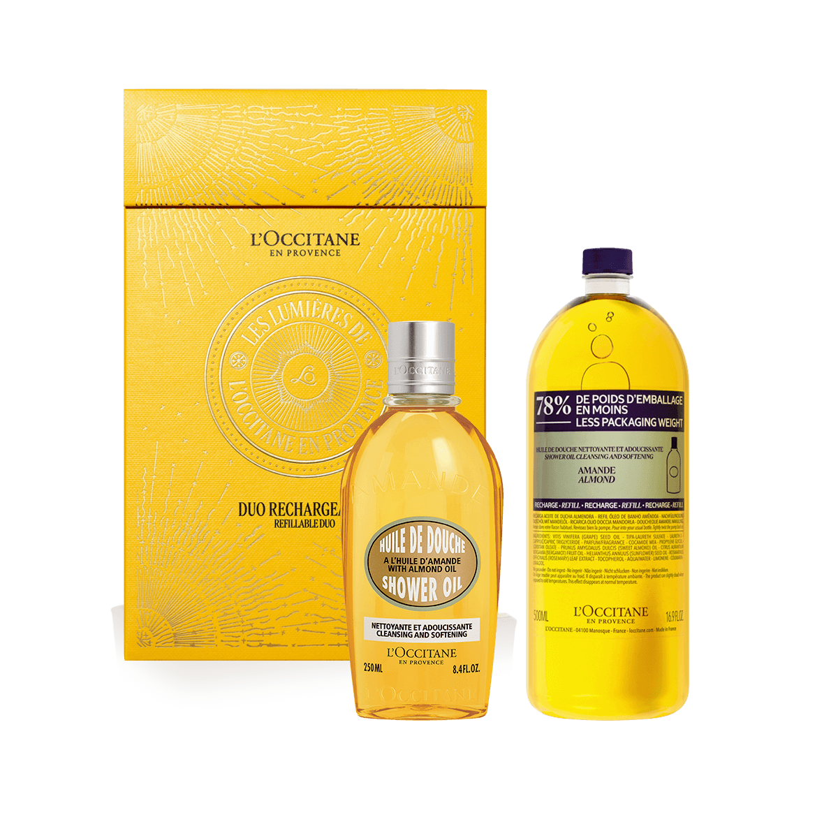 Almond Shower Oil áfyllingartvenna