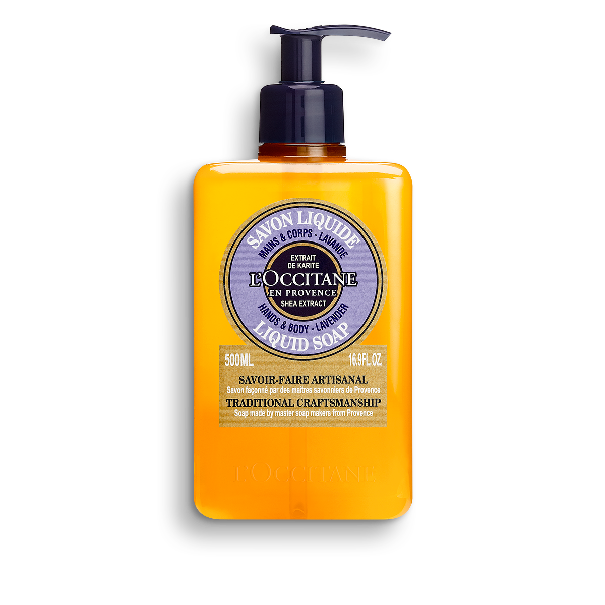 Shea Lavender Liquid Soap (Fjölskyldustærð)