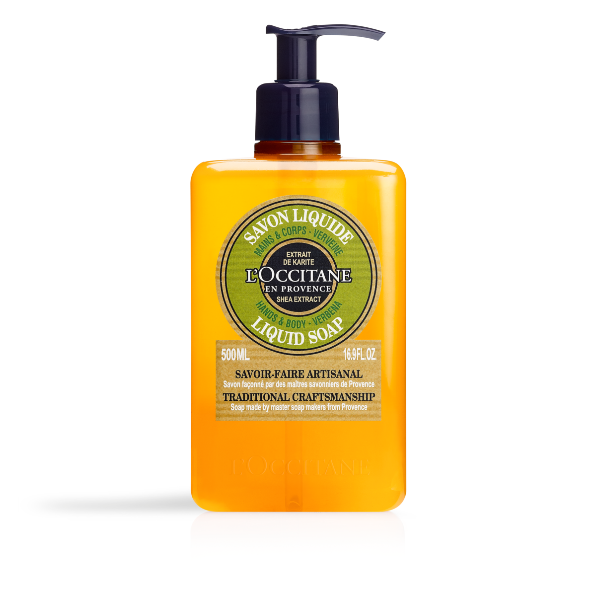 Shea Verbena Liquid Soap (Fjölskyldustærð)