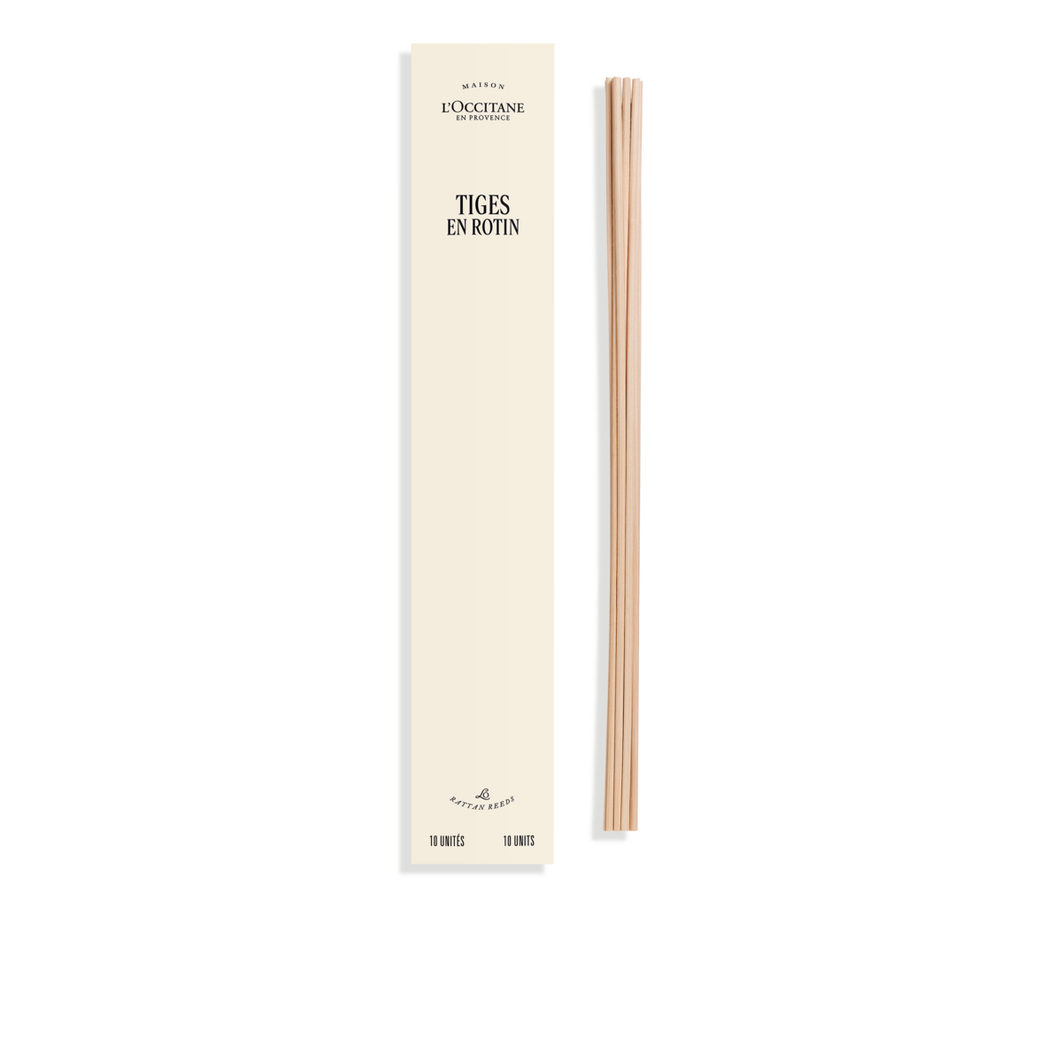 Set of 10 rattan reeds